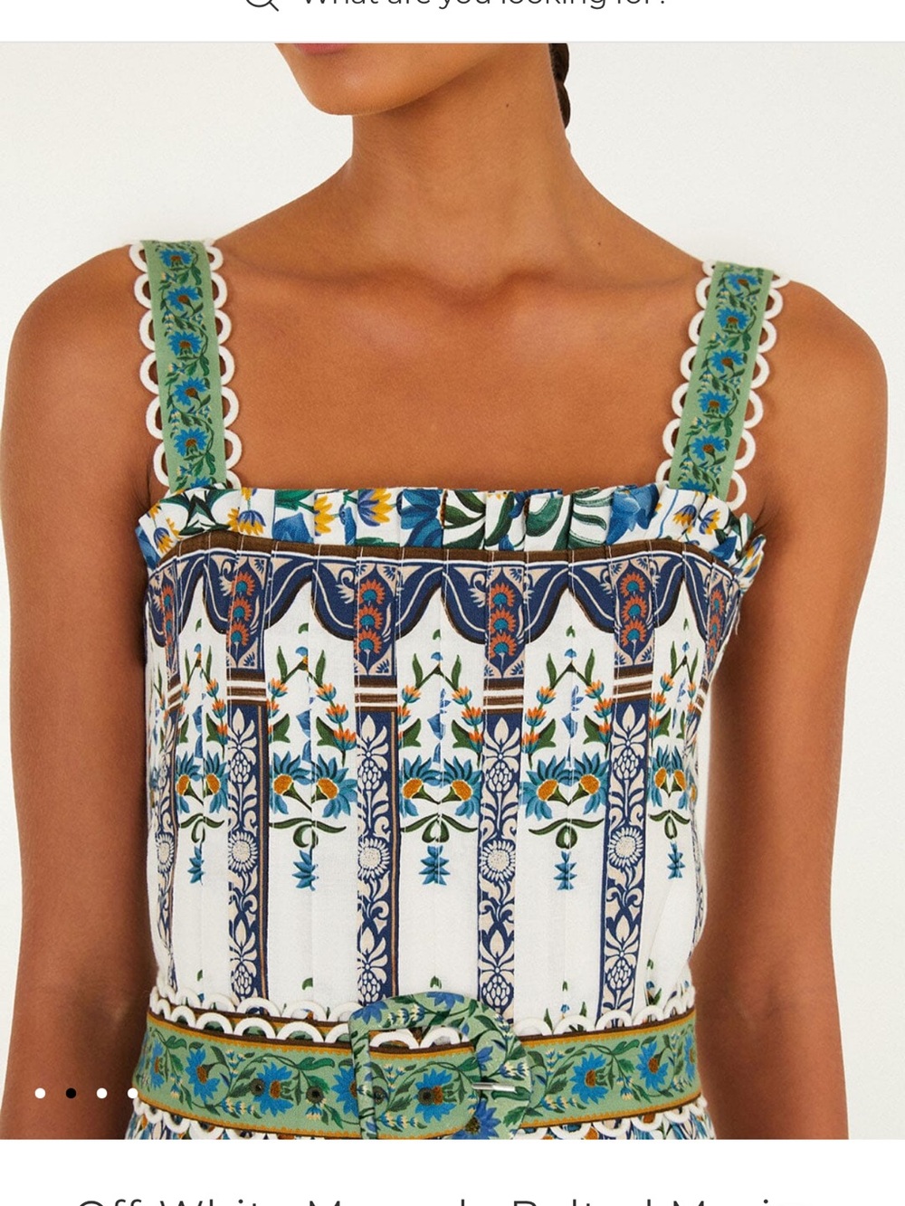 FARM Rio Off-White Manoela Belted Maxi Dress Linen Blend - NEW with tags - Picture 2 of 13